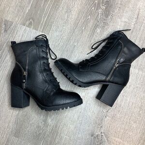 Brand New High Heel Black Boots Size 9.5